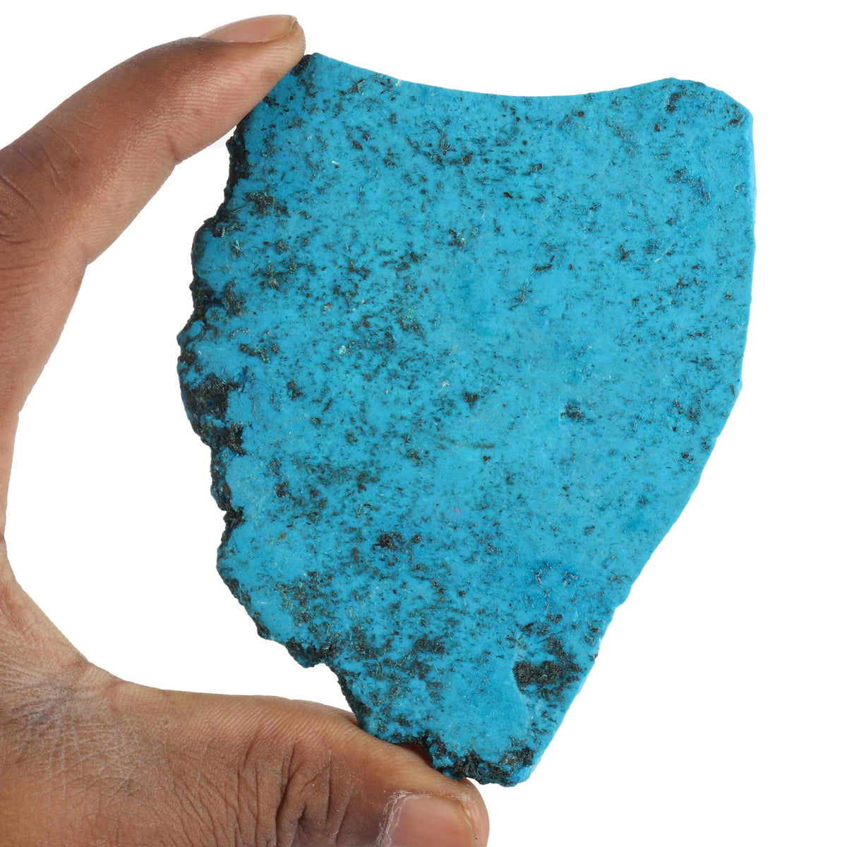 GEMHUB Blue Turquoise Slab Stone 500.00 Carat Natural Blue Turquoise Crystal Gemstone Bead Necklace For Women And Mens