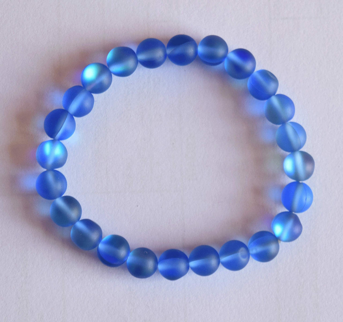 Avicrafts Blue Mystic Aura Quartz Bracelet, Mermaid Glass Bracelet, Crystal Mermaid Jewelry