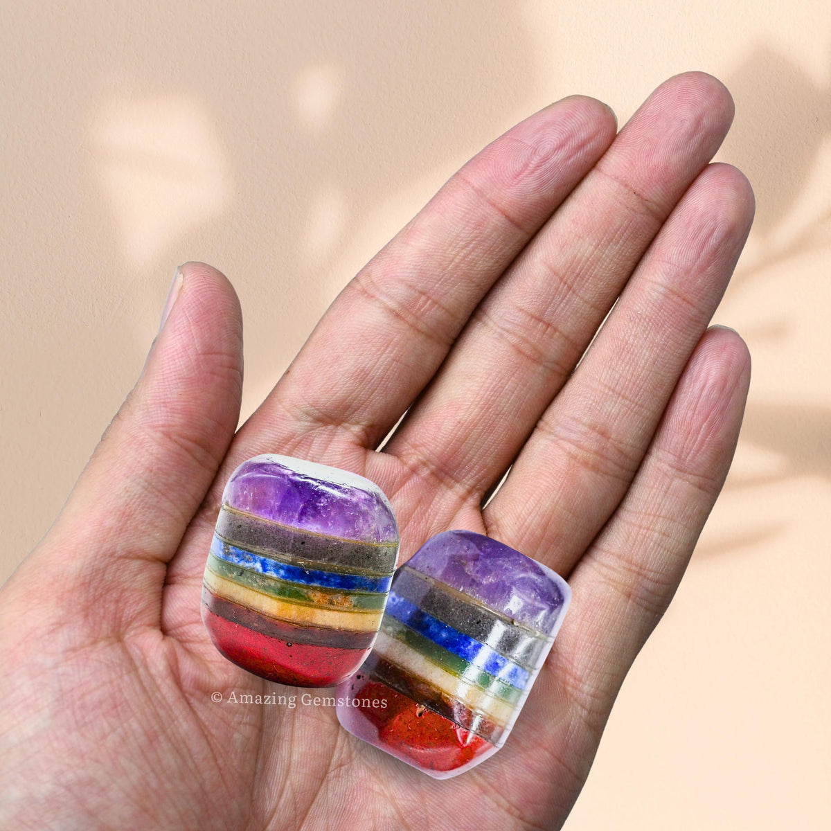 Amazing Gemstone Chakra Crystal Tumbled Stones Polished Rocks - Natural Gem Stones for Healing - DIY Crystals for Protection (1 Piece)