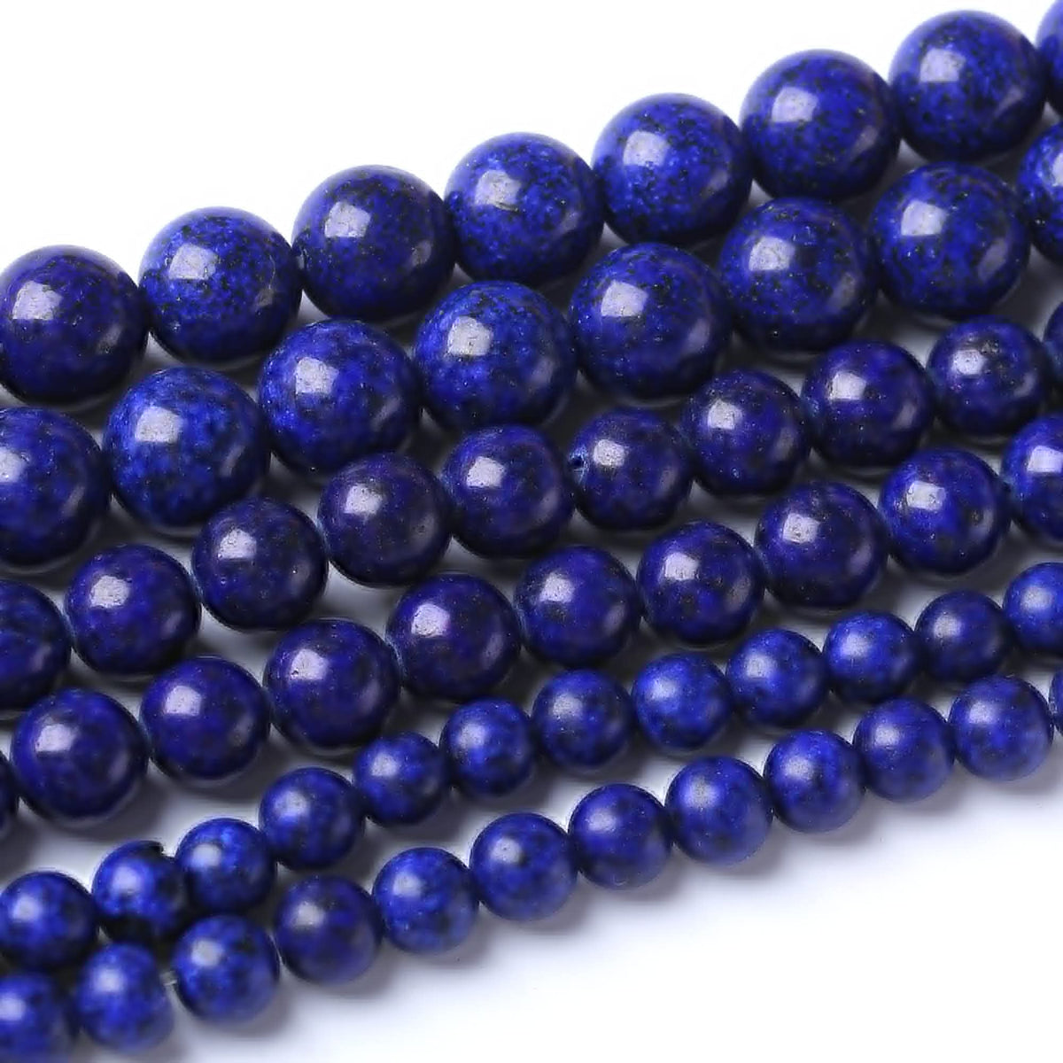 8MM Lapis Lazuli Stone Round Loose Beads Natural Gem Beads Crystal Energy Stone Beads for Jewelry Making DIY Bracelet Necklace