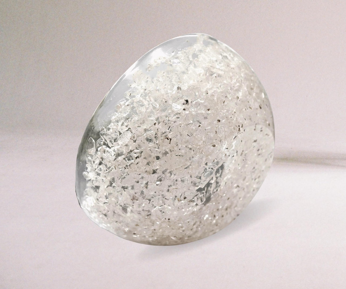 Amazing Gemstone Clear Quartz Orgonite Orgone Crystal Gemstone Bowl - 2" Orgonite Clear Quartz Crystal Bowl for Meditation, Crystals and Healing Stones Gift and Protection