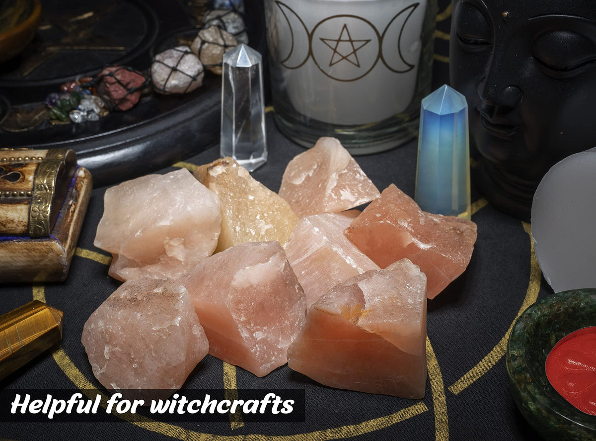 Crocon 1LB Red Aventurine Rough Bulk Natural Stone Raw Gemstone Tumbling Cabbing Polishing Gem Mining Chakra Balancing Reiki Healing Meditation Gift Good Luck Home Office Decor