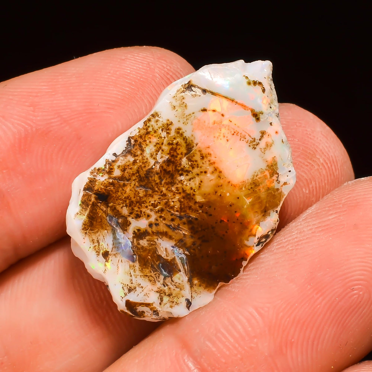 9+ Carat, YASHEE Natural Raw Ethiopian Opal Gemstone, Real Rough Crystals, Chakra Healing, Wholesale Lot, Wire Wrapping, Rock Stone, Birthstone, Crafts & DIY, AA+ Quality For Jewelry Making