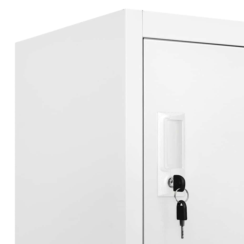 GKHPYURE Metal Locker Cabinet with 18 Lockable Compartments, 35.4x15.7x70.9 Inches, for Gym and Changing Room Storage