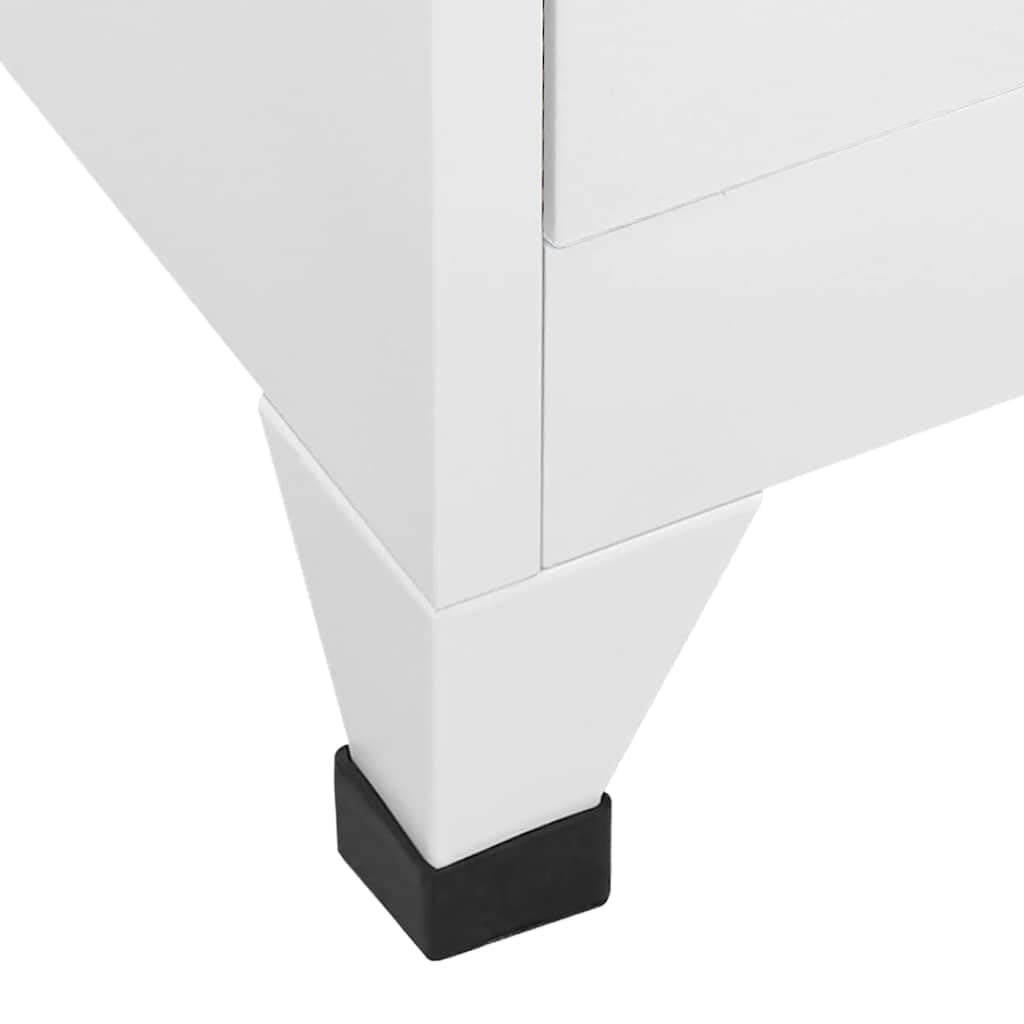 Heofavd 18-Door Locker Cabinet, Industrial Heavy Duty Sheet Metal Storage Unit with Locking Mechanism, 70.9" H Matte Gray Metal Organizer for Office, Gym, and Utility Rooms