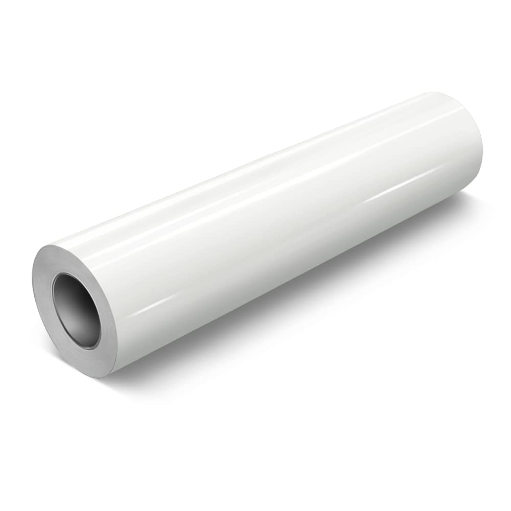 VViViD White Gloss DECO65 Permanent Adhesive Craft Vinyl for Cricut, Silhouette & Cameo (100ft x 11.8" Extra Large Roll)