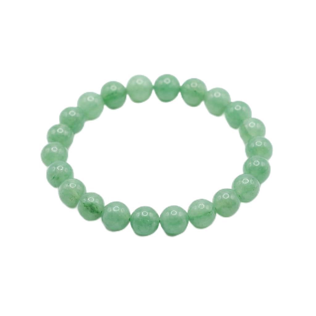The Vida Handmade AAA+ Quality Crystal Stretch Elastic Bracelet - Nature Gemstone - Jewelry Gift - Holiday Gift - For Women & Men (Aventurine)