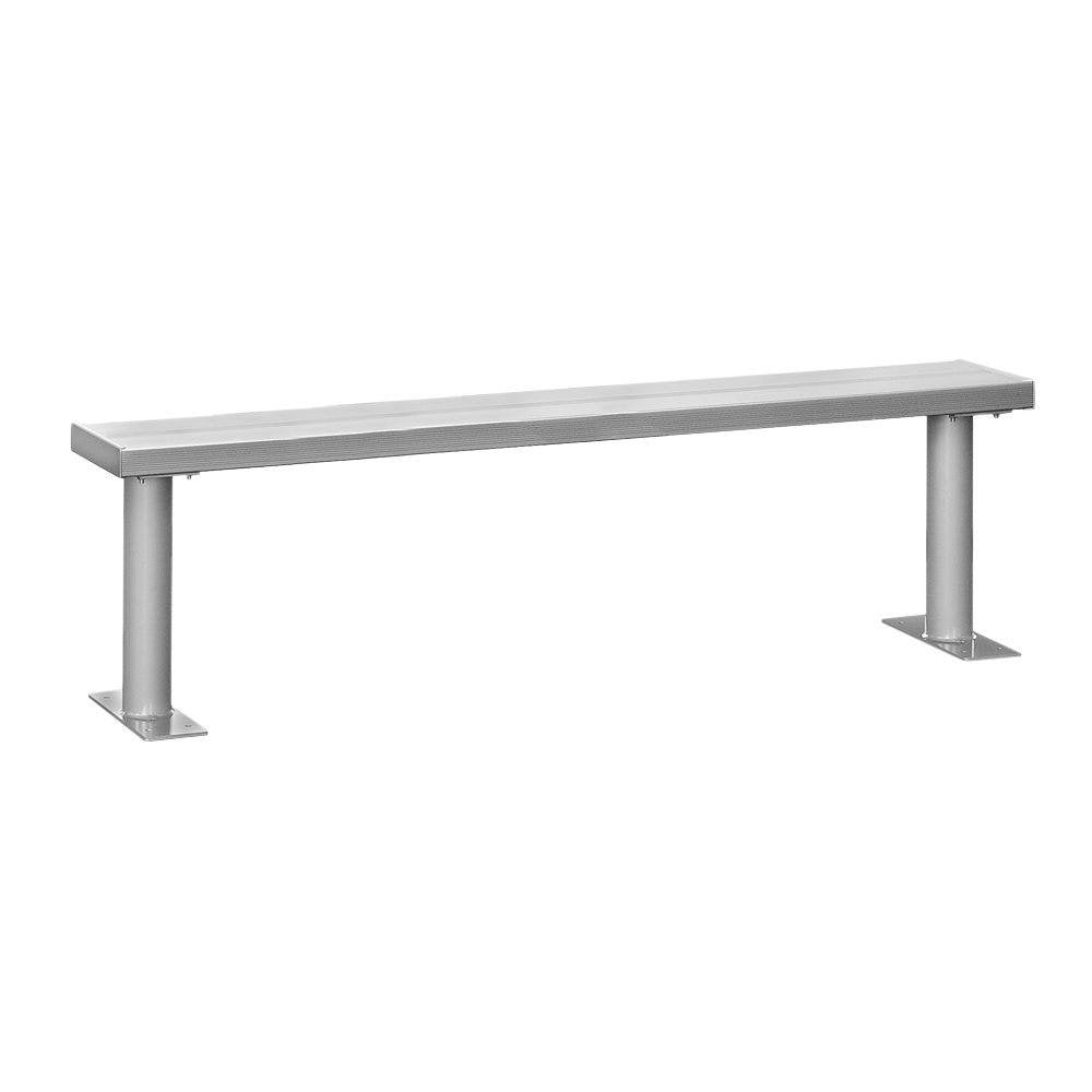 Aluminum Locker Bench Size: 18" H x 36" W x 10" D