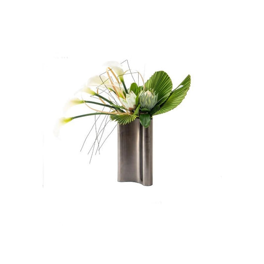 Pot For Fake Tree Light Luxury Simulation Flower Art Set Decoration Dining Table Living Room Negotiation Table Sales Office Decoration Flower Arrangement Artificial Trees For Home Decor Indoor ( Color