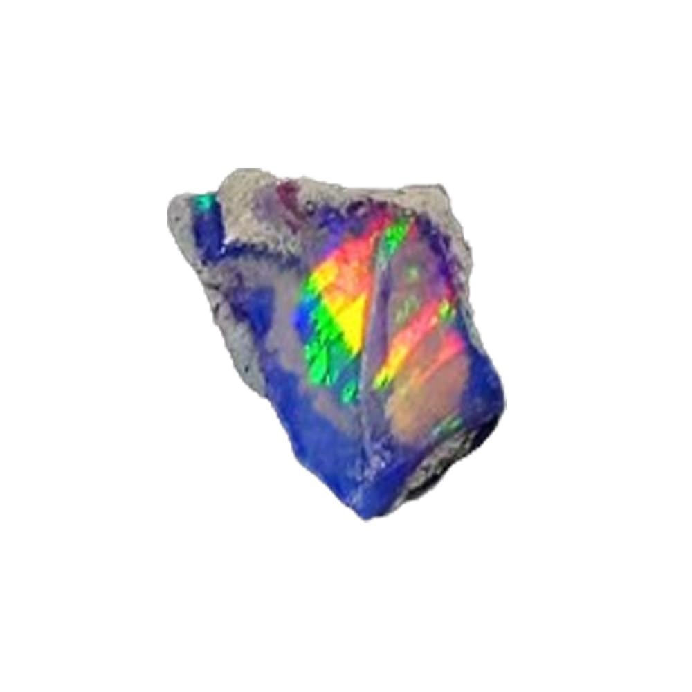 Natural 6.5 Cts AAA Raw Ethiopian Black Opal Rough Gemstones Multi Fire Welo Opal Stones for Tumbling & Jewelry Making Supplies Healing Crystals Gems Rocks Loose Gemstones