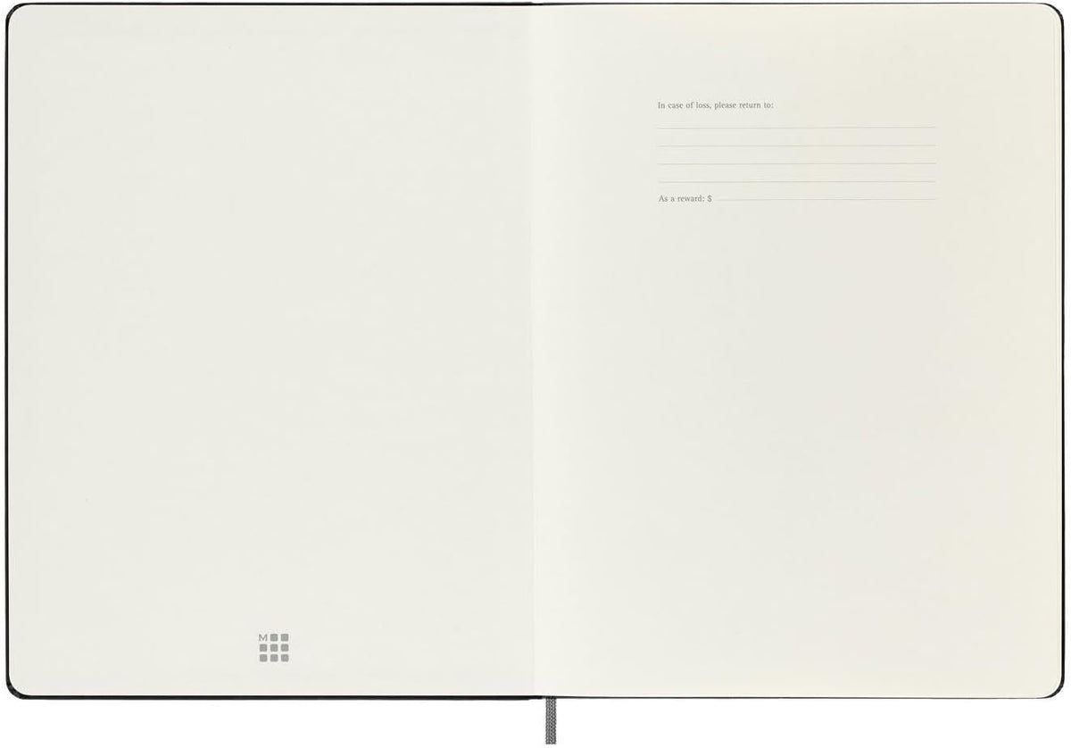 Moleskine Smart Notebook, Smart Writing System, Digital Notepad with Hard Cover, Ruled Pages and Elastic Closure, Size Extra Large 19 x 25 cm, Colour Black