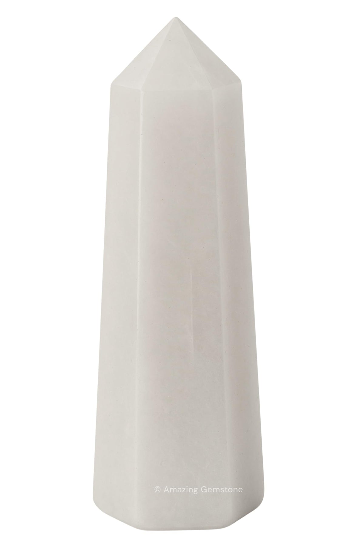 Amazing Gemstone Snow Quartz Crystal Towers - Natural Healing Crystal Point Obelisk for Reiki Healing and Crystal Grid (3" to 4" INCH)