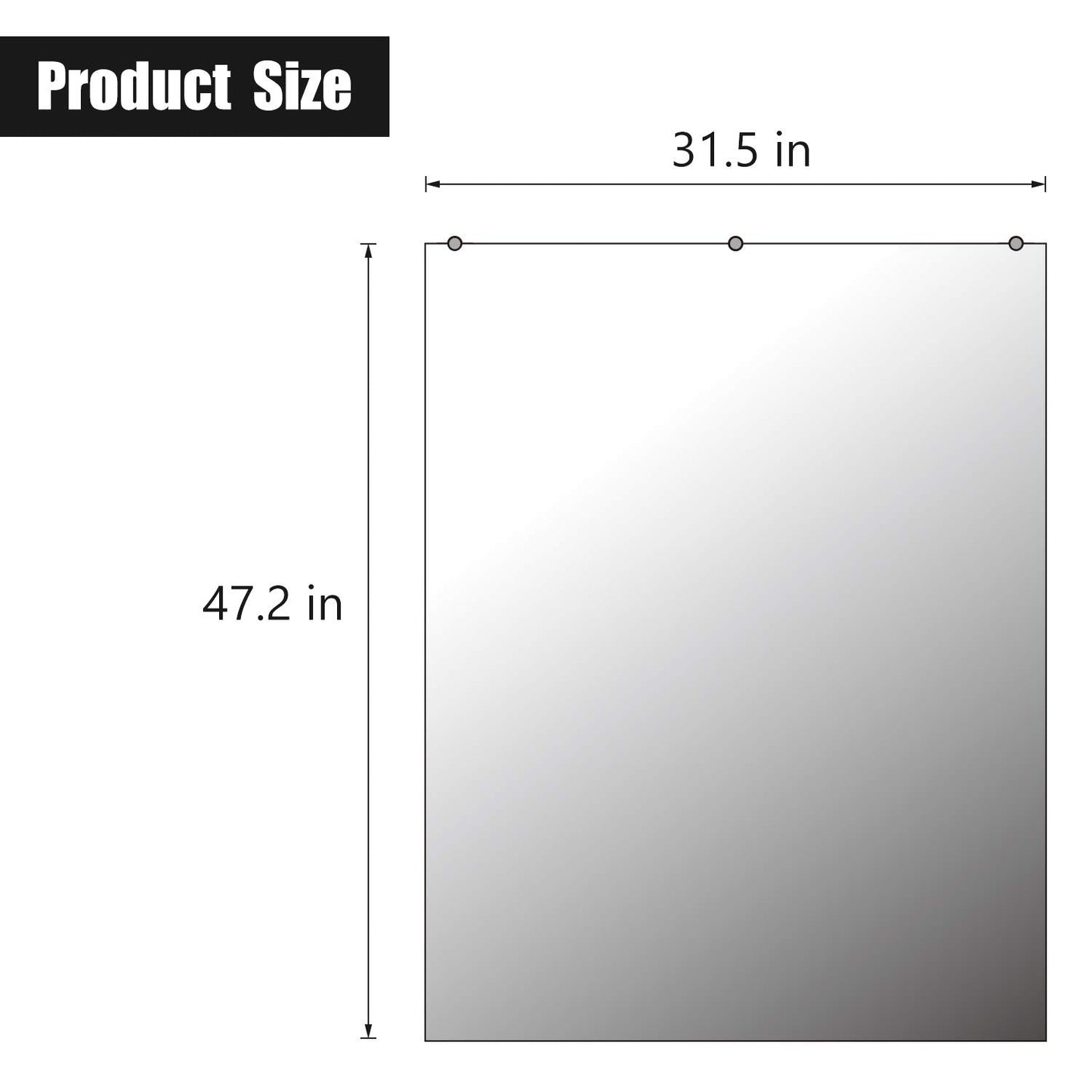 Hans Wall-Mounted Activity Mirror for Gymnastics,Fitness(48"X32") (2)