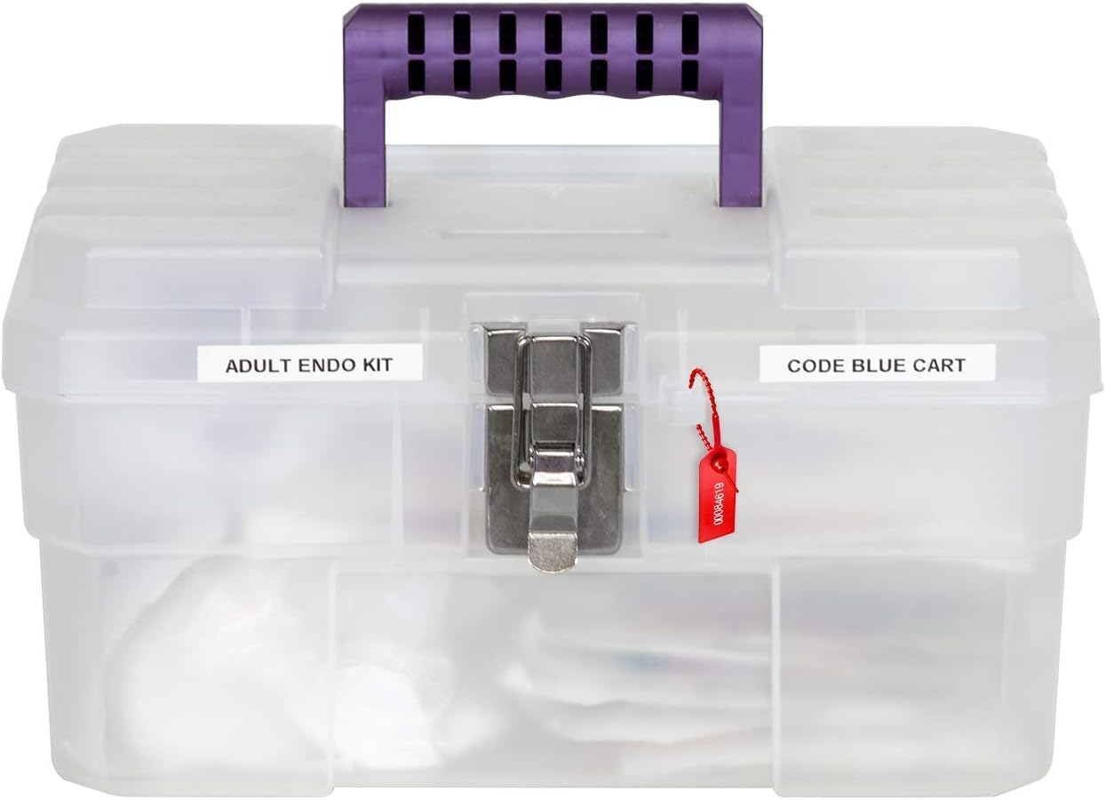 Akro-Mils 09514CFT ProBox 14-Inch Plastic Art Supply, Craft or Medical Storage Toolbox with Removable Tray, 14-Inch x 8-Inch x 8-Inch, Clear