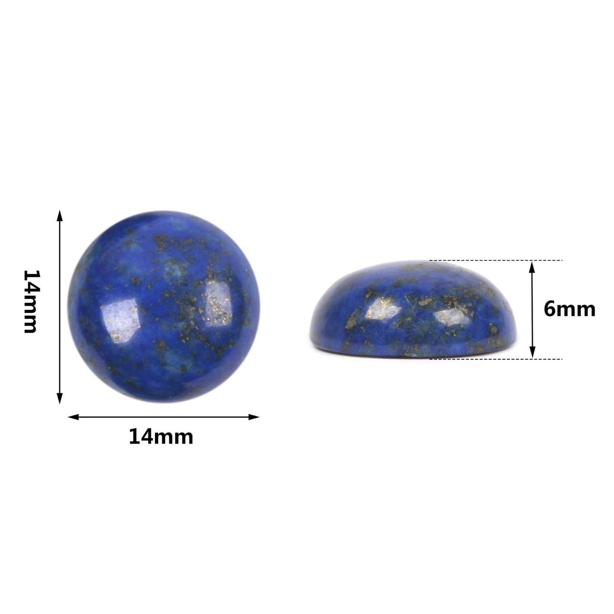 Wholesale Lot 24pcs Multi-color 14mm Gemstone Round Cab Cabochon For Jewelry Making