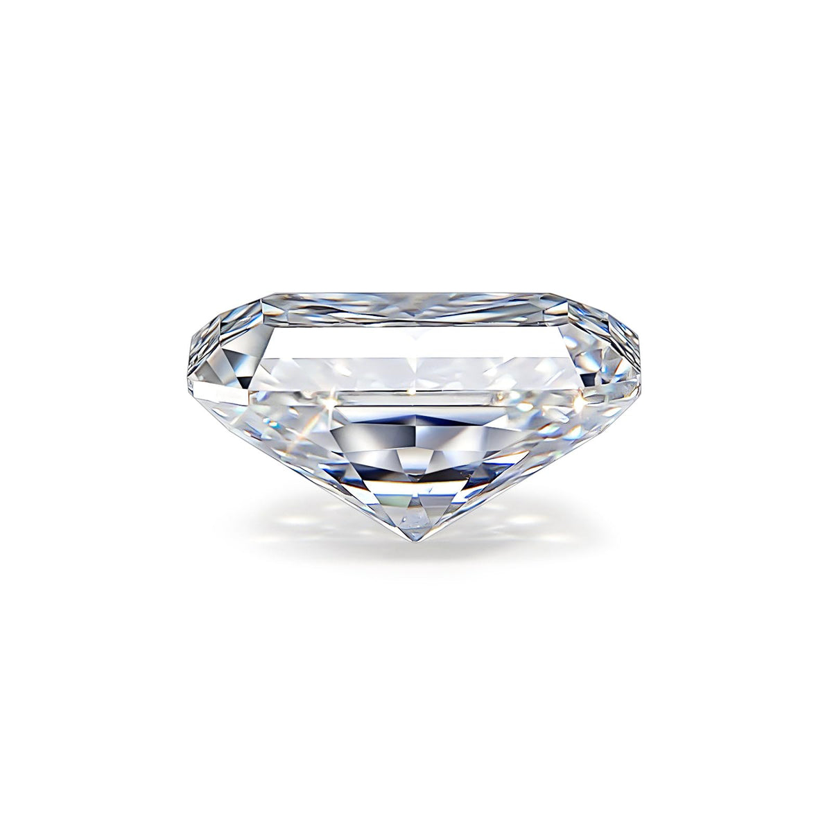 1-5 Carats Moissanite Loose Stone Lab Grown Synthetic Diamond Loose D Color Round/Oval/Heart/Princess/Cushion/Asscher/Pear/Marquise/Radiant/Emerald Cut Moissanite Loose Gem Stones for Ring Pendant Jewelry Making Gift (Radiant Cut, 1 Carats)