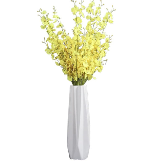 JIIPOREGJ Floor Vase Ceramic Vase,Decorative Large,Floor, Large Floor Vase,White Ceramic Vase,Handcrafted,Sophisticated Vessel for Decorative Branches and Dried Flowers,White45Cm