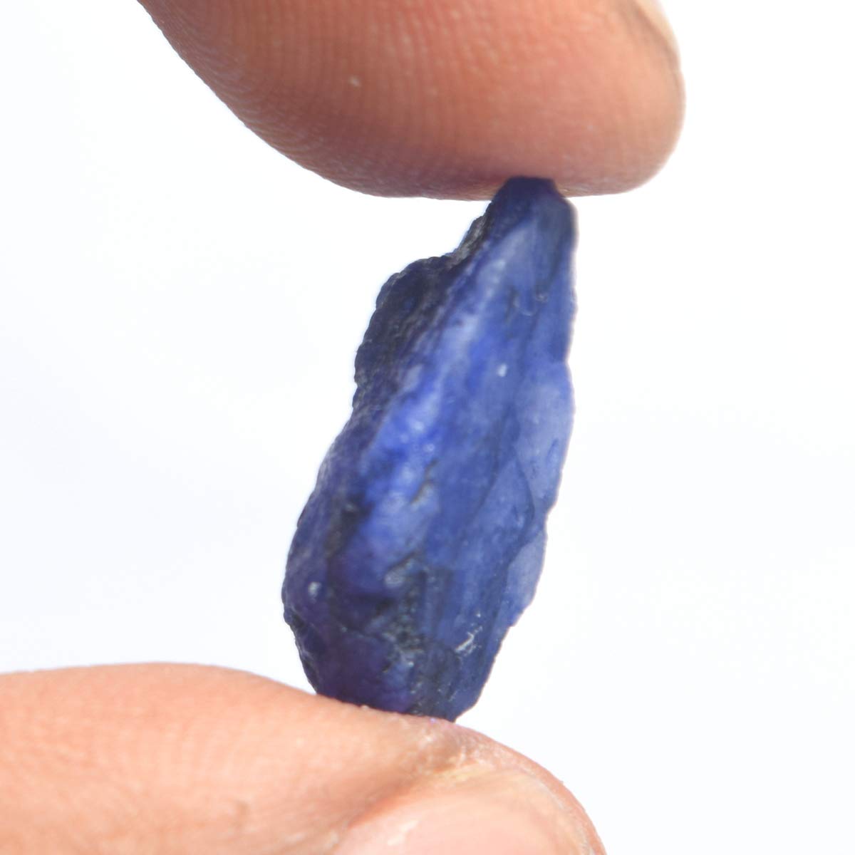GEMHUB Blue Sapphire Gemstone 8.00 Carat Certified Natural Rough Loose Gemstone for Jewelry Making