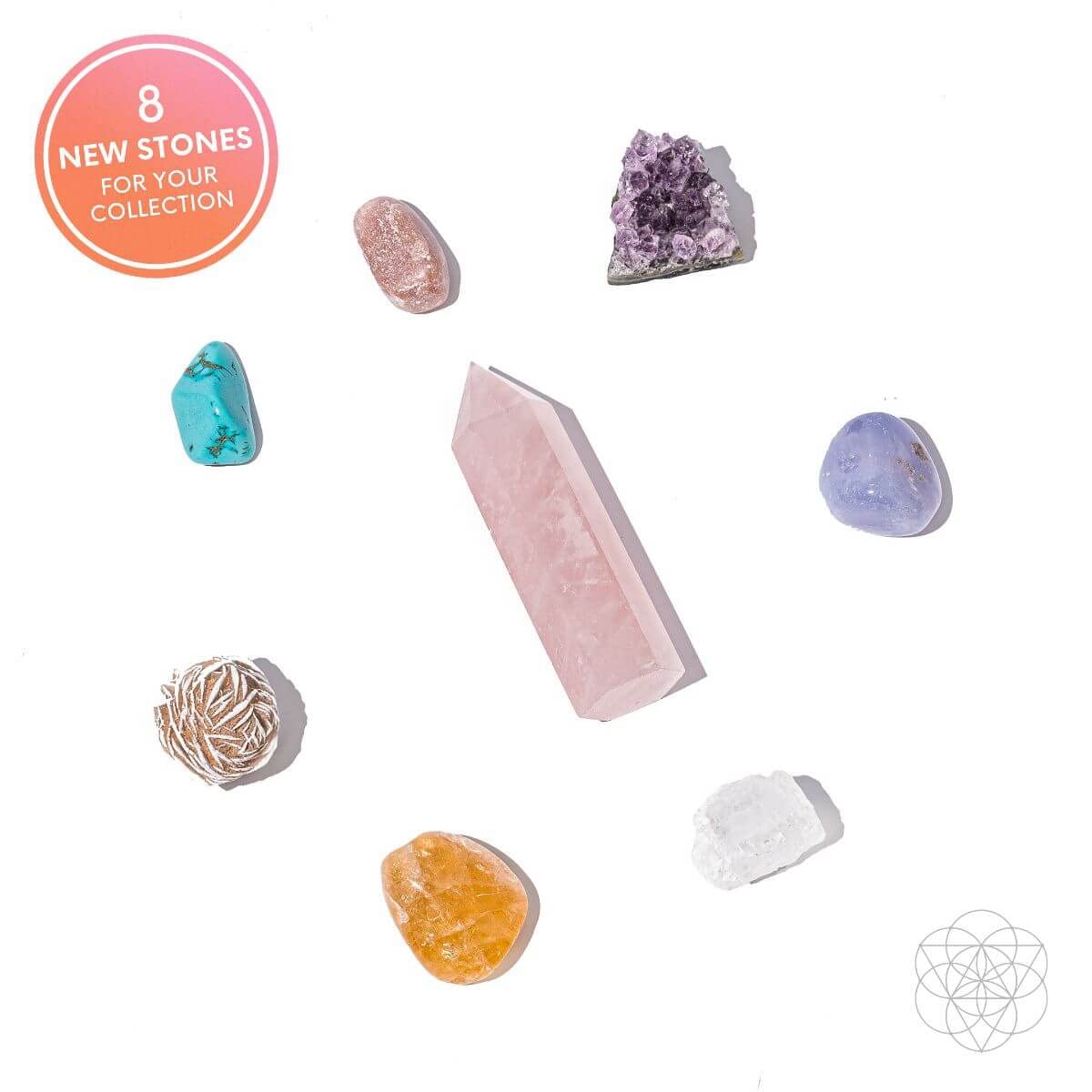 Conscious Items Divine Feminine Crystal Lamp with Rose Quartz, Amethyst, Citrine, & More, Crystal Light with Wooden Base for Healing, Abundance, & Inner Power, USB Night Light for Bedroom & Office