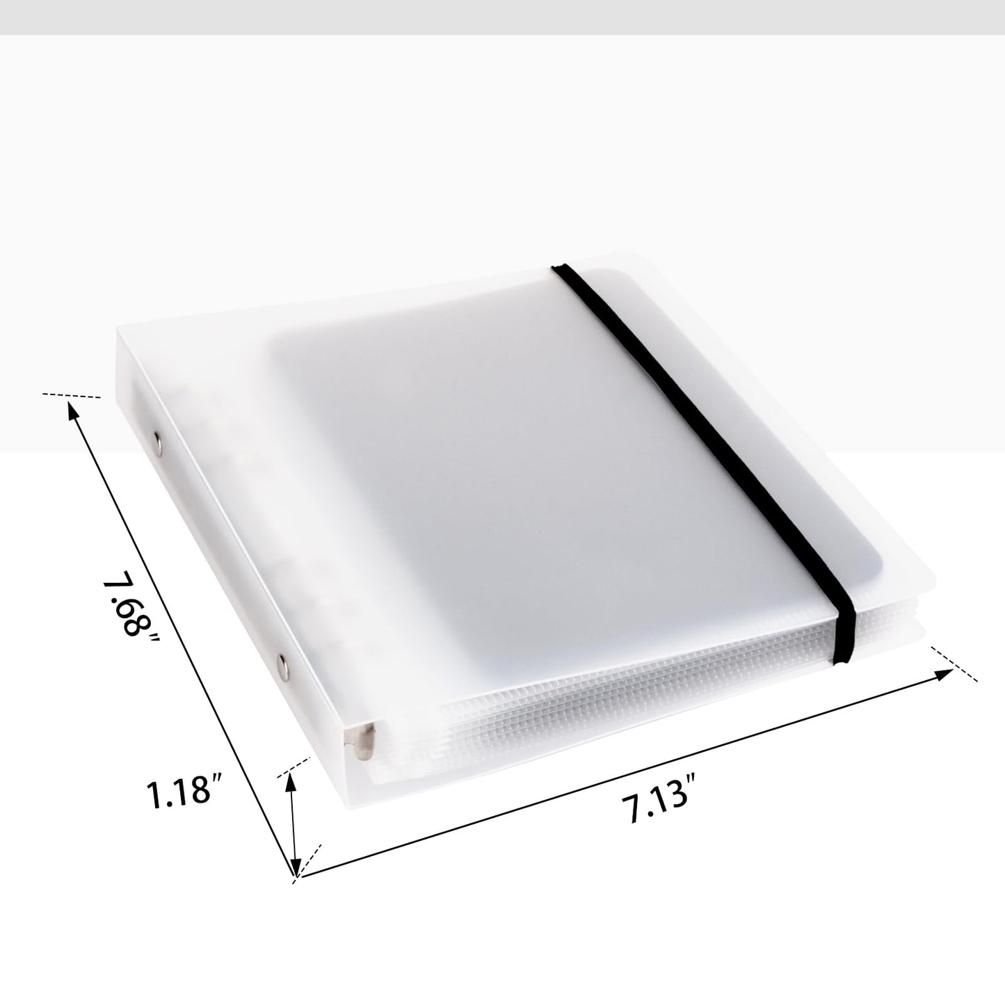 UNIMEIX Thicken 10 Pcs Magnetic Sheets for Die Storage with 1 Binder Cover, Stamp and Die Storage Die Cut Storage for Card Making Supplies(1.2 mm Thickness, Transparent