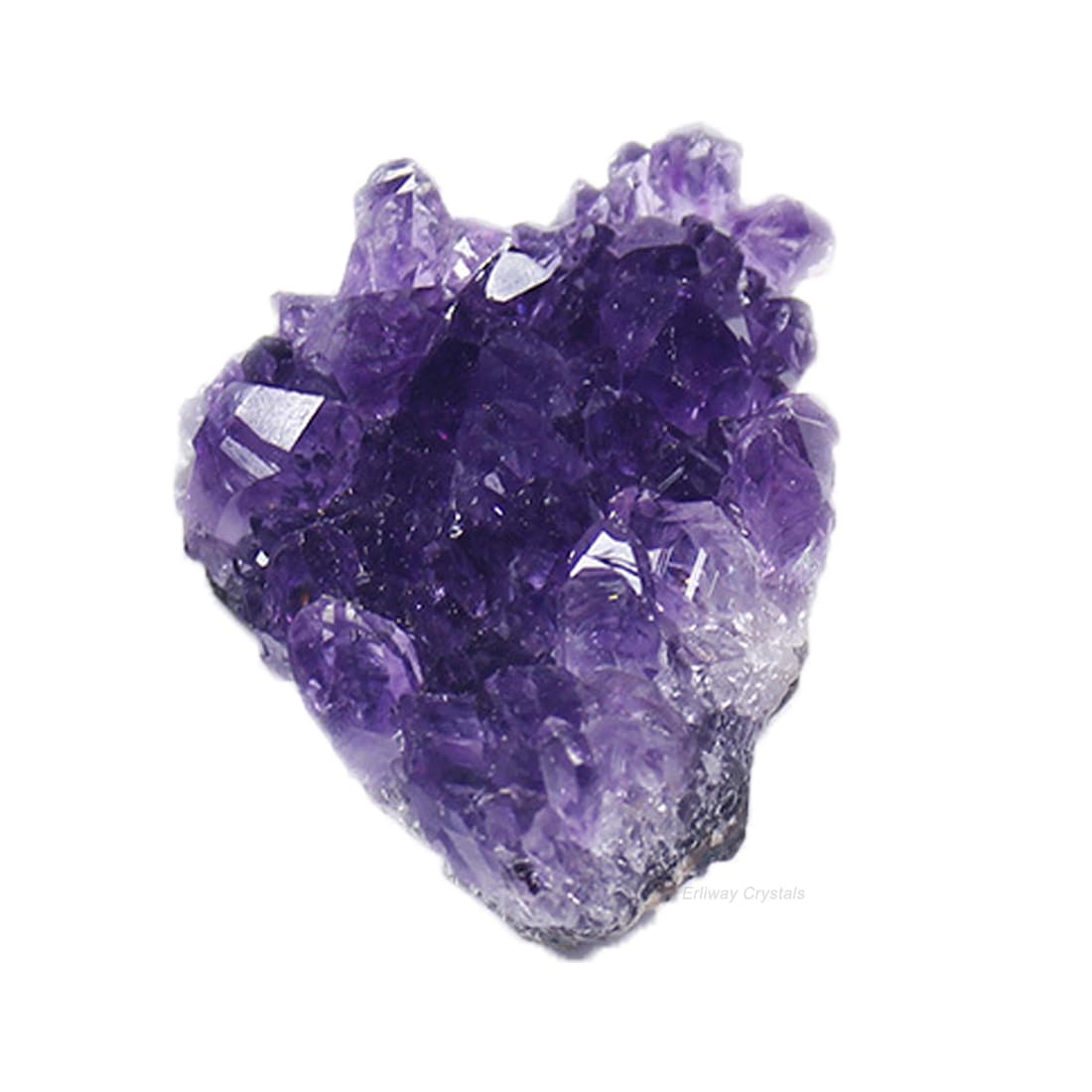 Erliway Natural Amethyst Crystal Cluster, 1.5''-2.4'' Amethyst Quartz February Birthstone, Raw Crystals and Healing Stones for Birthday Gift Reiki Healing Meditation Home Decor (0.11-0.13 lb)