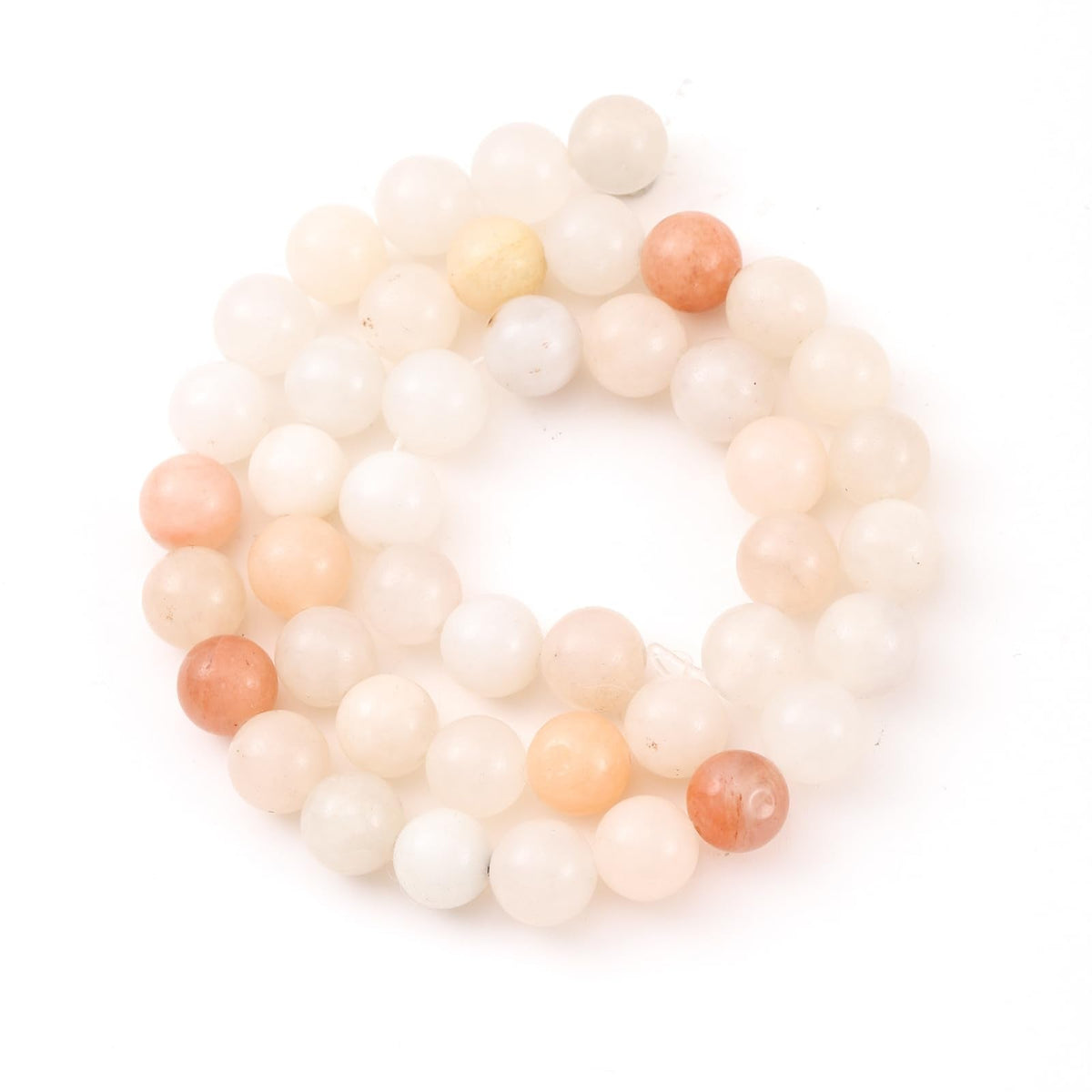 8mm 45pcs DIY Natural Pink Aventurine Stone Beads Round Healing Crystal Gemstone Loose Beads for Jewelry Making Handmade Bracelet Necklace