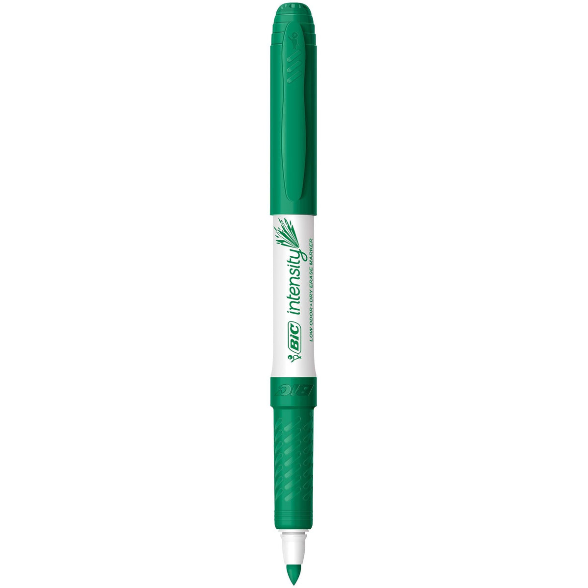 BIC Intensity Green Low Odor Dry Erase Markers, Fine Tip, 12-Count Pack of Erasable Markers With Low-Odor Ink for a Pleasant Writing Experience