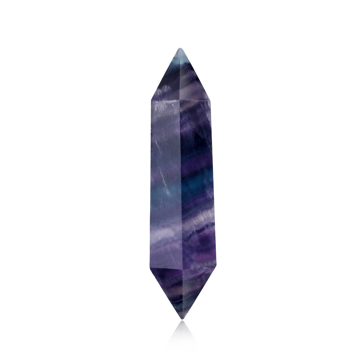 YATOJUZI 3.5" Rainbow Fluorite Healing Crystals Wand Natural Crystals and Healing Stones Large Hexagonal Fluorite Crystal Points for Meditation Divination Reiki Energy Balancing 1PCS