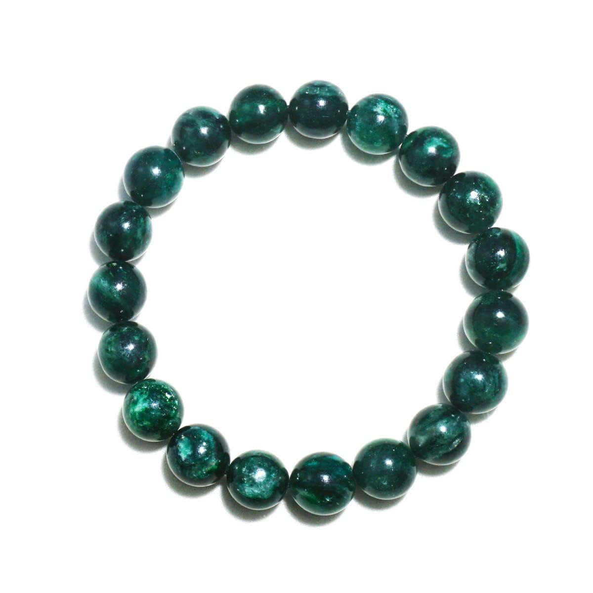 12MM Emerald Bracelet for Unisex | Fits for about 7.5''-8" Wrist | Birthstone of May | Heart Chakra Green Crysta| Spritual Valentines choice for Friends and Familys on any Festival