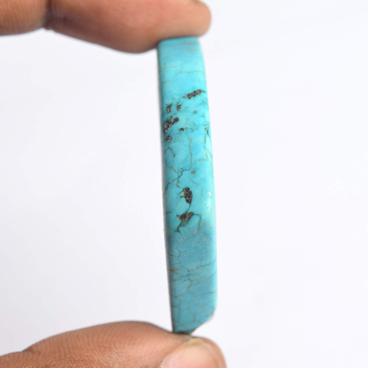 Genuine Rough Blue Turquoise Slab 105.00 Ct Natural Uncut Rough Certified Raw Rare Turquoise Crystal Stone