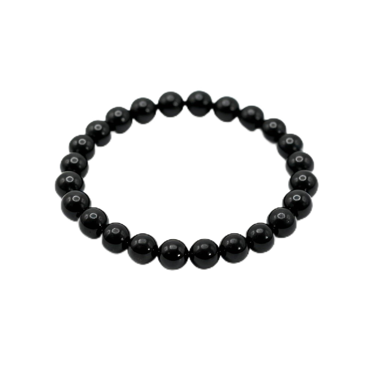 The Vida Handmade AAA+ Quality Crystal Stretch Elastic Bracelet - Nature Gemstone - Jewelry Gift - Holiday Gift - For Women & Men (Black Tourmaline)