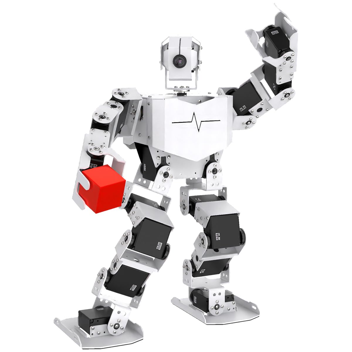 HIWONDER AI Embodied Intelligent Robot with ChatGPT Multimodal AI Models Vision Scene Voice Command Understanding 20DOF Educational Humanoid Robot Python Programming, TonyPi Pro & RaspberryPi 5 8GB