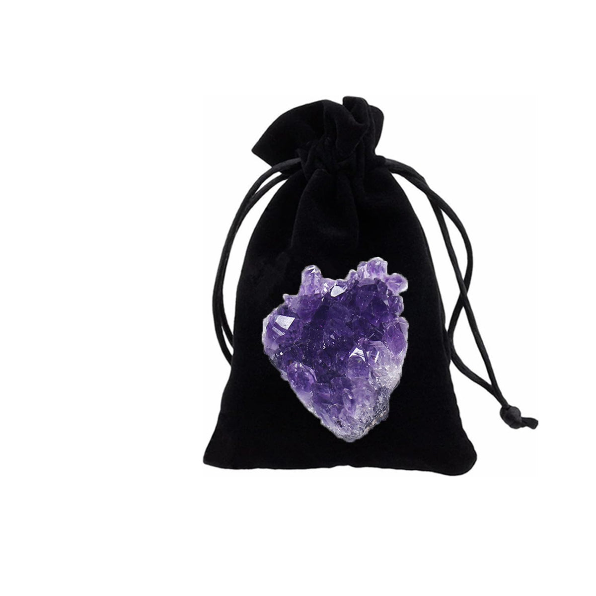 Erliway Natural Amethyst Crystal Cluster, 1.5''-2.4'' Amethyst Quartz February Birthstone, Raw Crystals and Healing Stones for Birthday Gift Reiki Healing Meditation Home Decor (0.11-0.13 lb)