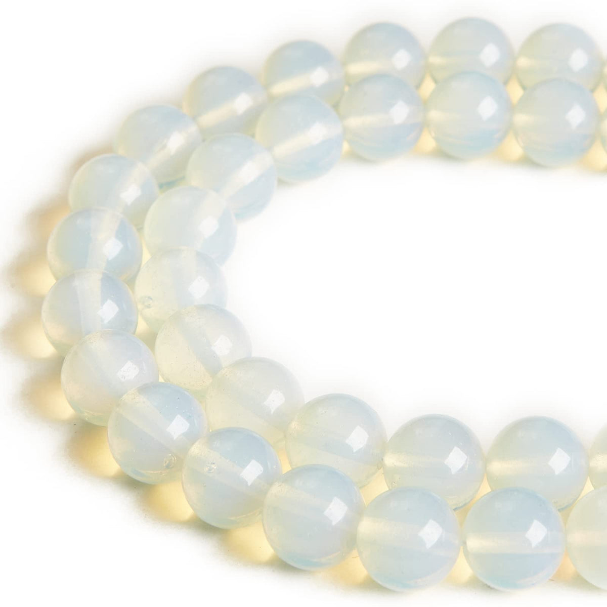 100pcs 6mm Opal Beads Natural Gemstone Beads Round Loose Beads for Jewelry Making