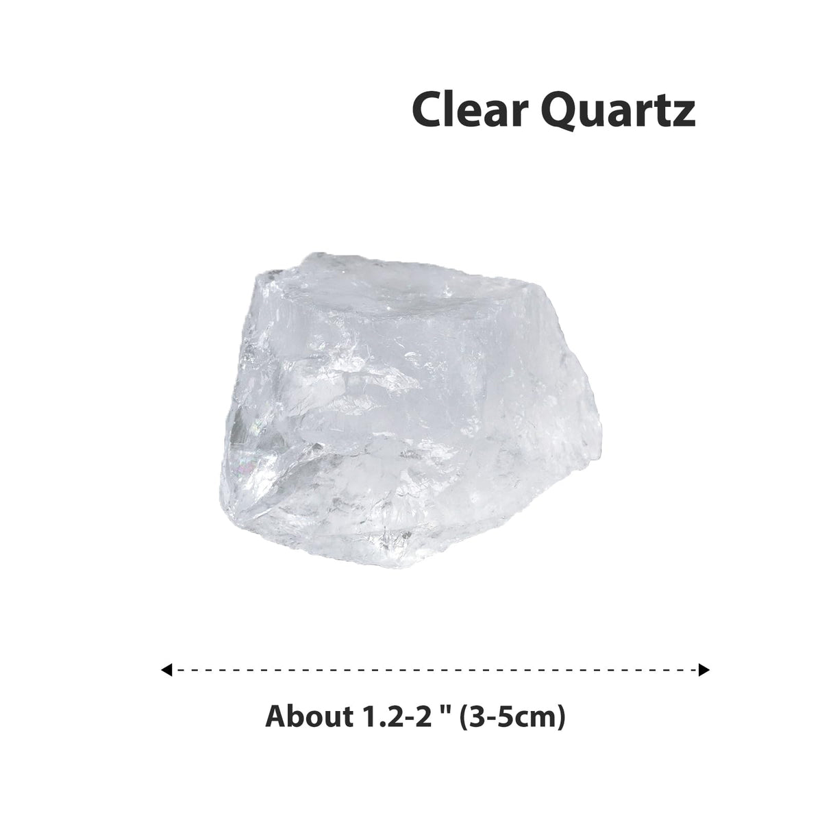 Apengshi Clear Quartz Raw Crystals 2PCS Natural Rough Rocks Healing Crystal and Stones DIY Raw Stones Meditation Fountain Garden Home Decor
