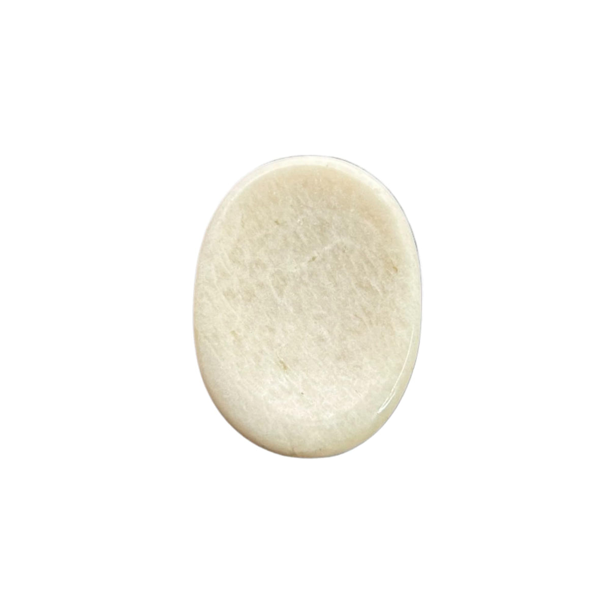 Cream MoonstoneThumb Worry Stones Metaphysical Gemstone Crystal Healing Reiki Men Women Gift FENG Shui Positive Energy Love Wellness Palm Stones Wicca Powerful
