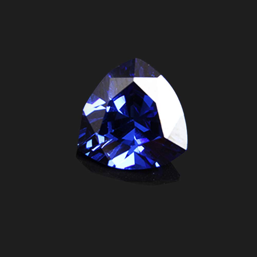 Wixine 2Pcs Beautiful Blue Tanzanite 10mm Stunning Trillion Cut Loose Gemstone