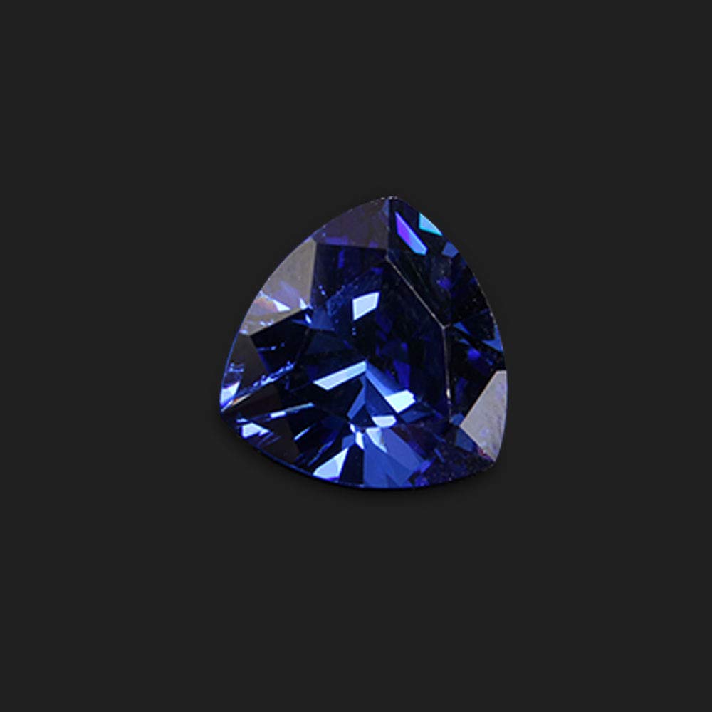 Wixine 2Pcs Beautiful Blue Tanzanite 10mm Stunning Trillion Cut Loose Gemstone