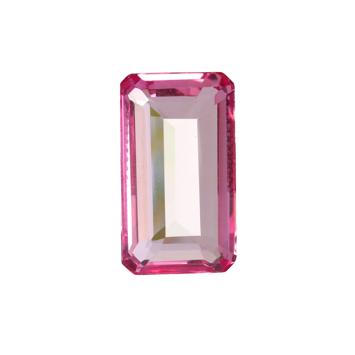 REAL-GEMS - 14. Carat Pink Kunzite Emerald Cut Loose Gemstone for Thanks Giving