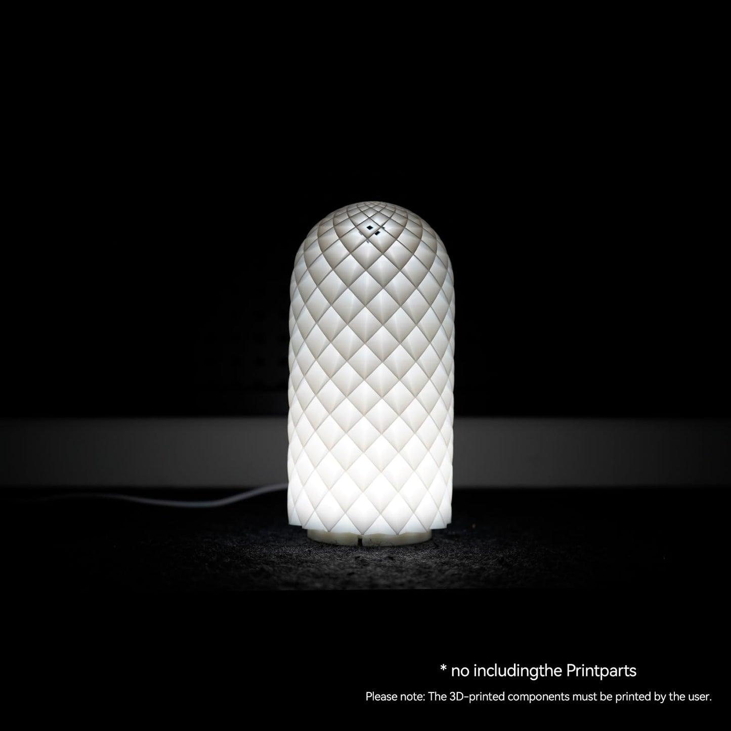 Cxydm led lamp kit 001 Compatible with Bambu Lap H2D/A1/A1mini/P1S/P1P/X1C Light kit, Three Colors with Power-Off Color Memory, Makerworld‘s 3D Printed DIY Light Models, 5V USB Powered, 2Pack+Charger