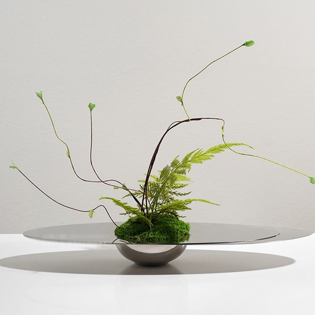 Artificial Bonsai Tree Light Luxury Hotel Living Room Table Floral Arrangement Stainless Steel Decoration Simulated Indoor Greening Fake Tree