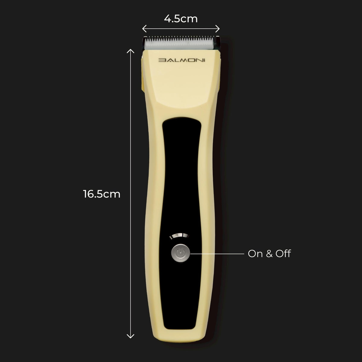 BALMONI Cordless Pet Trimmer for Dogs & Cats – Rechargeable Grooming Clipper with Detachable Metal Blade, Low-Noise Motor, Supports Optional Blade Lengths (Parent) (Yellow, Blades Bundle)