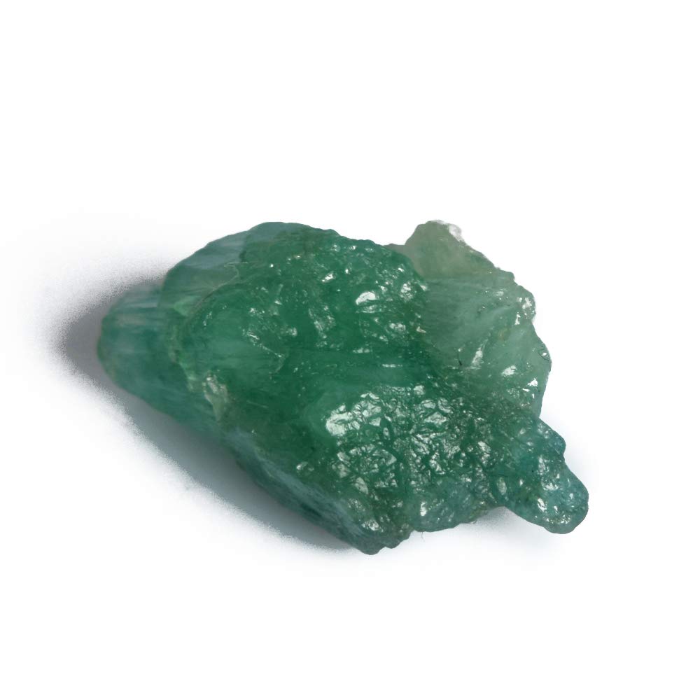 GEMHUB Loose Gemstones For Jewelry Making 10.00 Carat Raw Rough Green Emerald Natural Gemstones for Jewelry Pendants