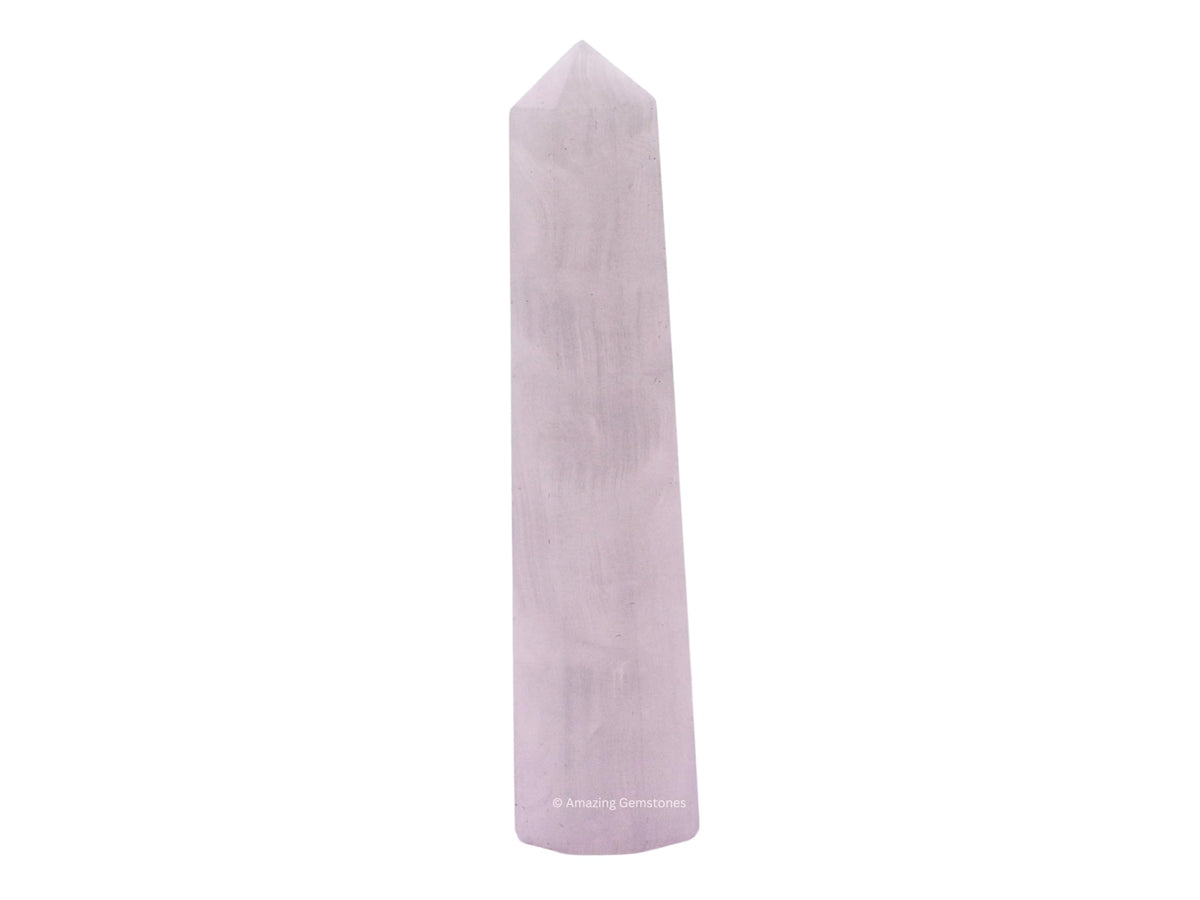 Amazing Gemstone Pink Calcite Crystal Towers ~ Natural Healing Crystal Point Obelisk for Reiki Healing and Crystal Grid (3" to 4" INCH)