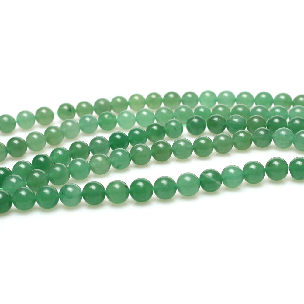MJDCB Natural Stone Beads Green Aventurine Round Loose Beads for Jewelry Making DIY Bracelet Necklace (4mm)