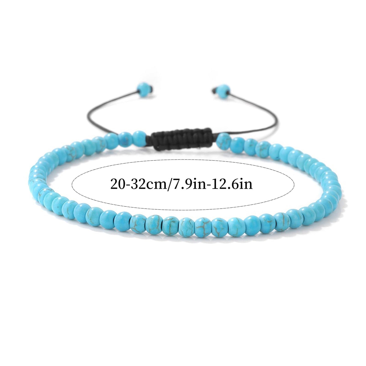 Lit Wall Turquoise Anklets for Women Beach Boho Ankle Waterproof Turquoise Anklet Bracelets Adjustable Beaded Ankle Bracelet Plus Size Anklets Gemstone Anklet Jewelry Gift for Her