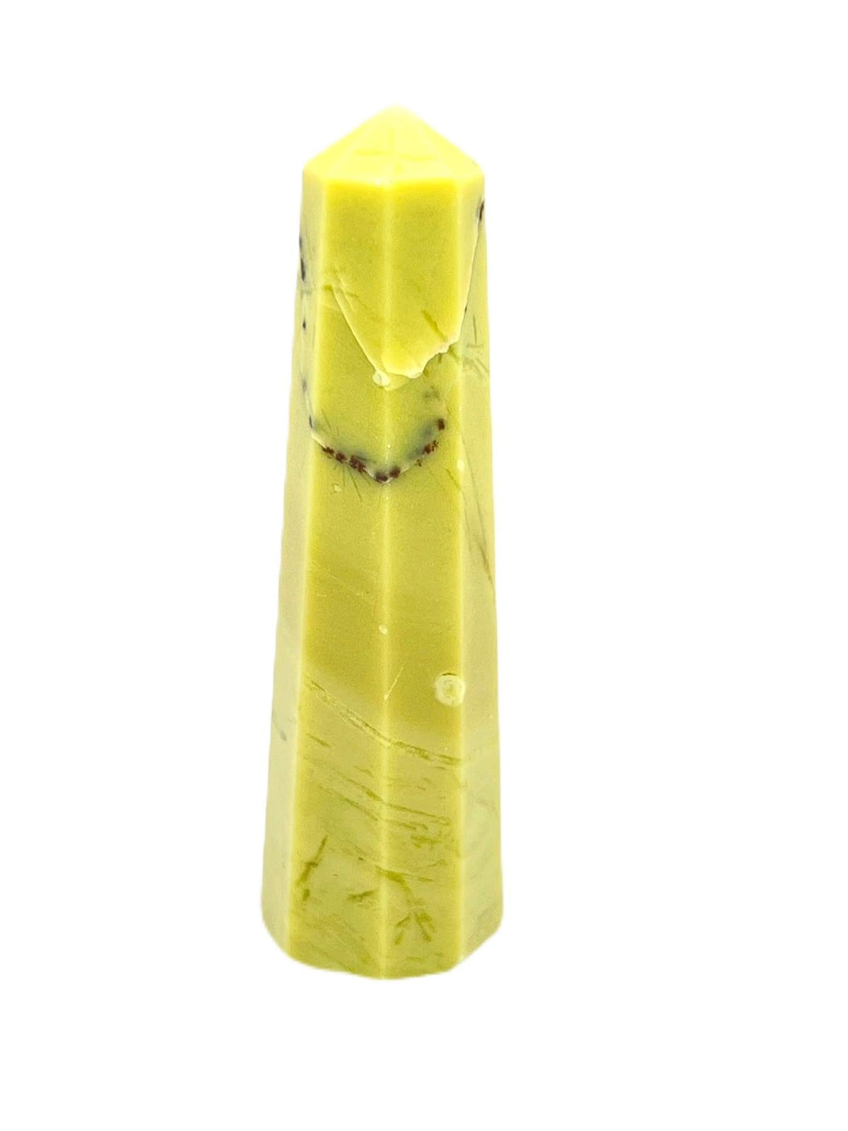 WholesaleGemShop 3 Inch Gemstones SERPENTINE Obelisk Tower Jumbo Facet Aura Rock Crystal Natural Polished Earth Wand Spirit