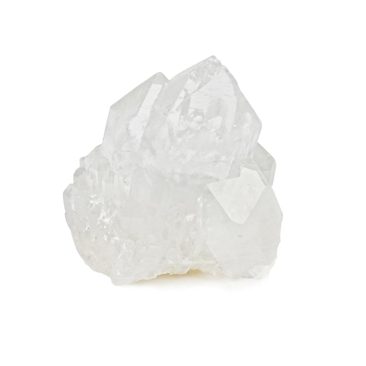 Erliway 1 Pcs Natural Clear Quartz Crystal Cluster, Clear Pineapple Quartz Cluster Healing Crystal, Raw April Birthstone Crystals for Birthday Gift Reiki Healing and Home Decoration (0.11-0.15 lb)