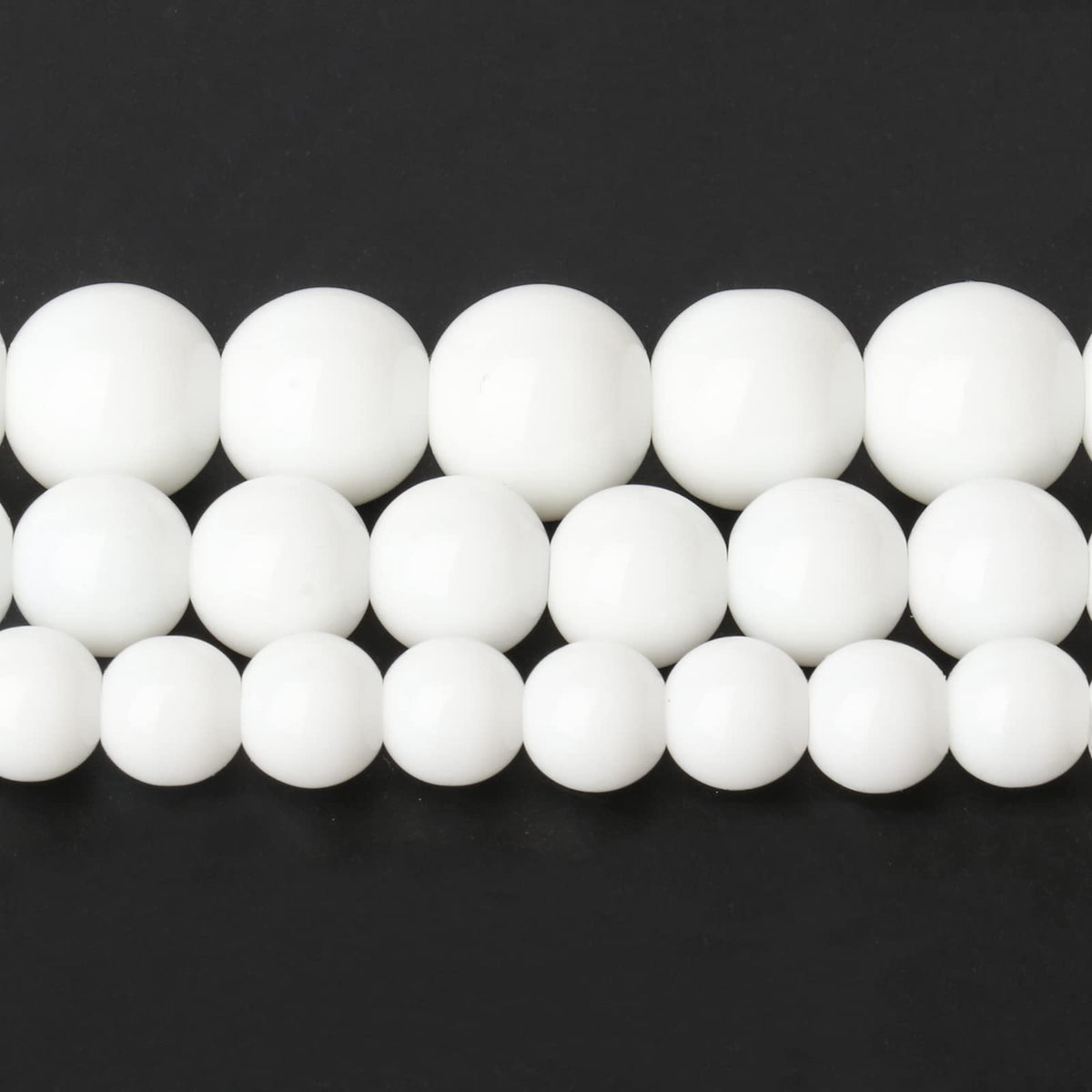 Song Xi White Tridacna Natural Stone Beads for Jewelry Making - 6mm Gemstone Beads