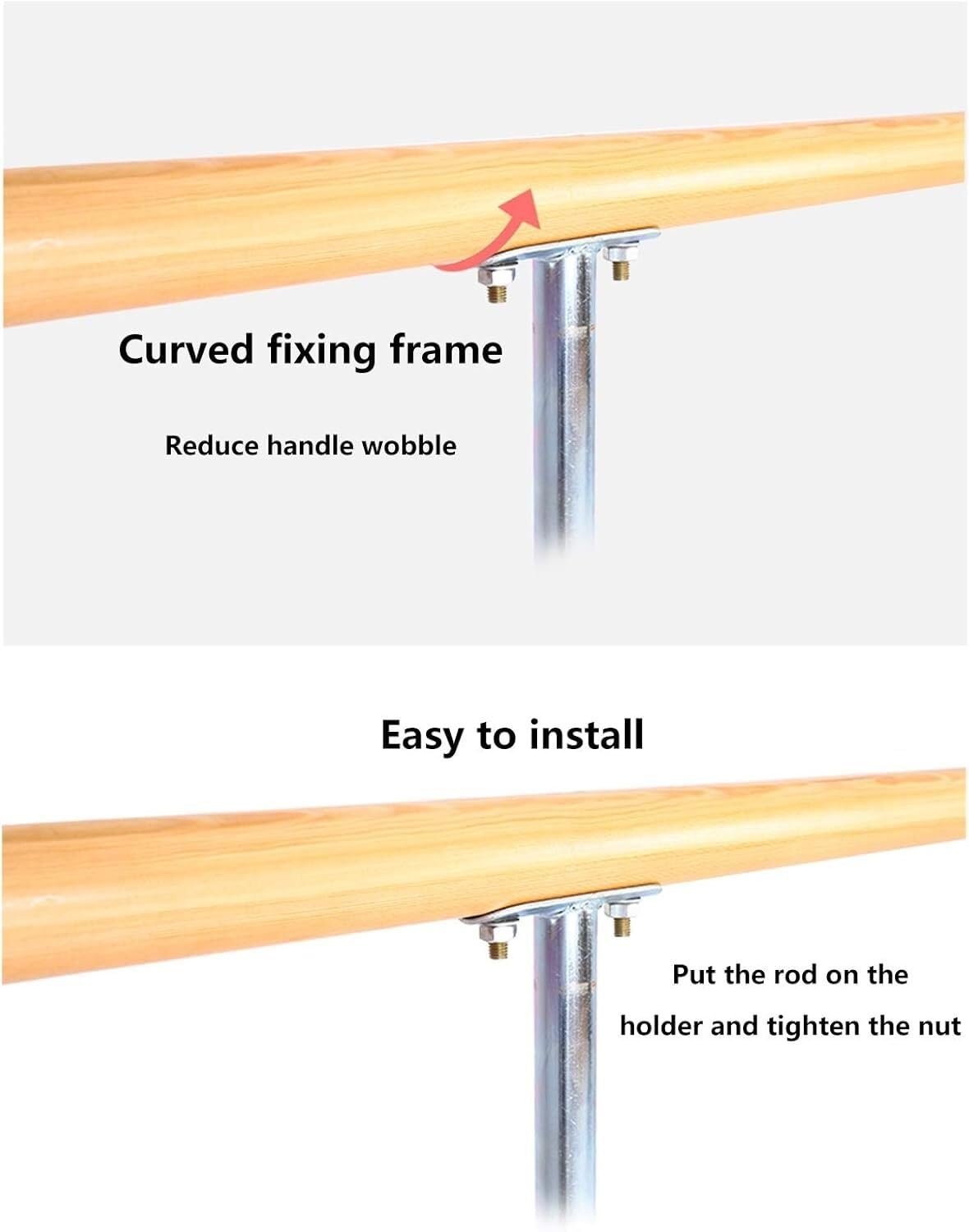 ERoomQ Portable Training Stick with Foldable Solid Wood Dance Practice Pole, Suitable for Children and Adults to Exercise